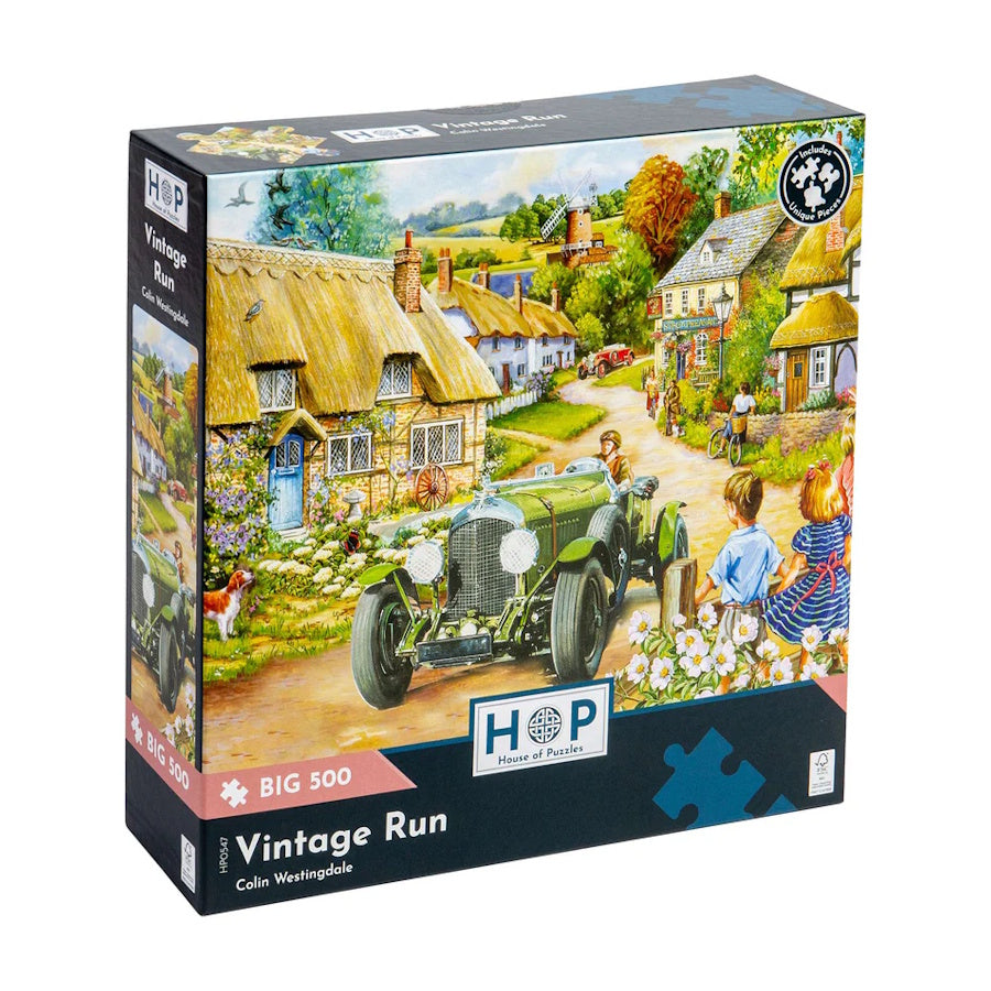 House of Puzzles BIG 500 Piece Puzzle - Vintage Run