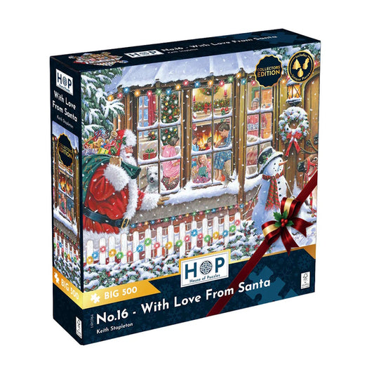 House of Puzzles BIG 500 Piece Puzzle - With Love from Santa