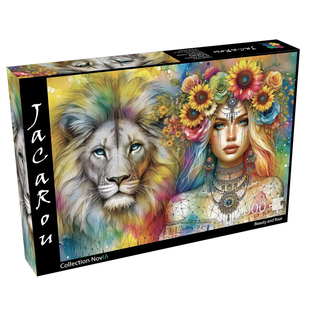JaCaRou 1000 Piece Puzzle - Beauty and Roar