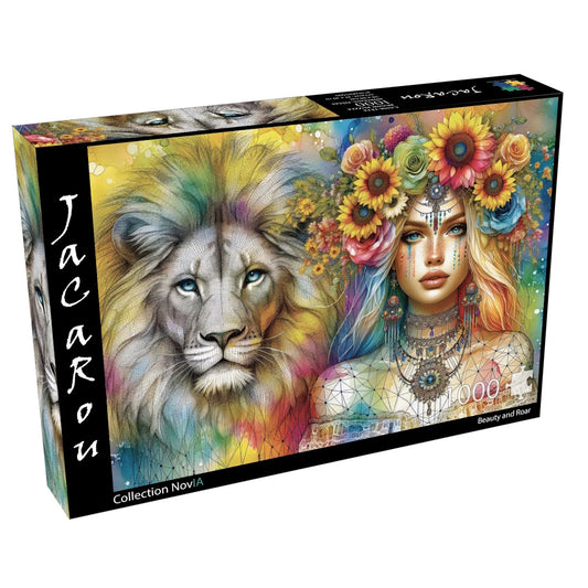 JaCaRou 1000 Piece Puzzle - Beauty and Roar