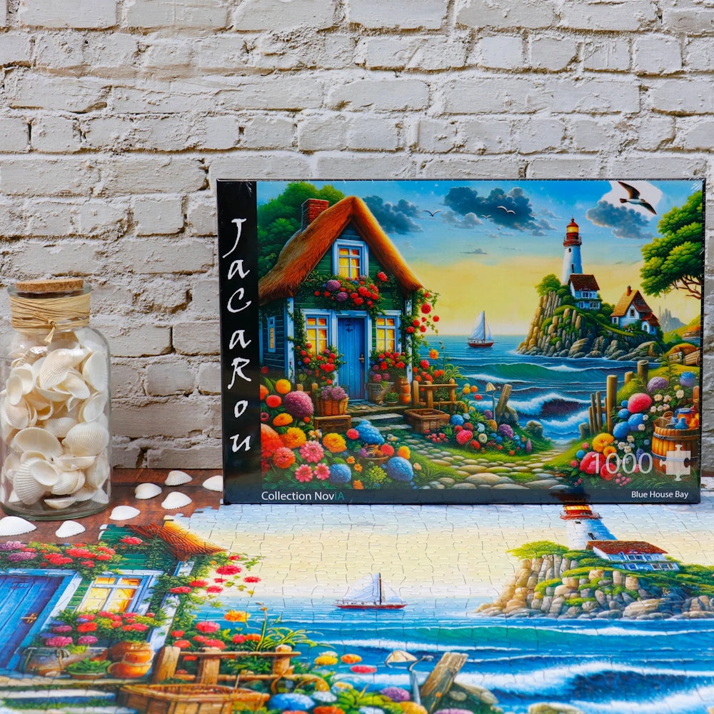 JaCaRou 1000 Piece Puzzle - Blue House Bay