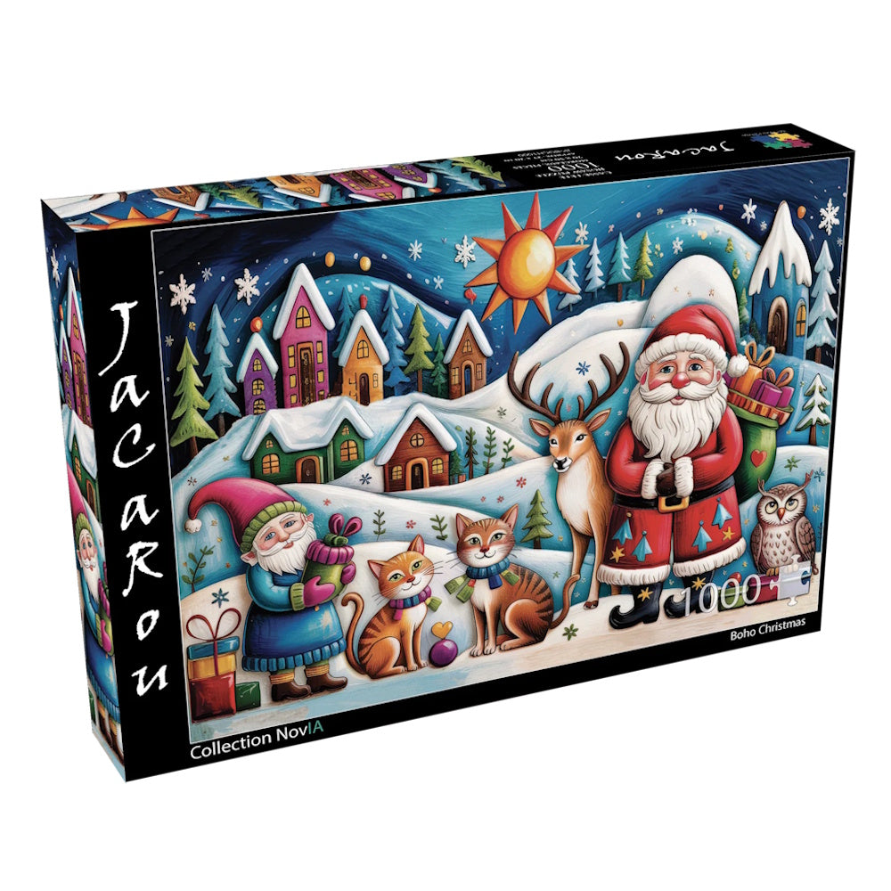 JaCaRou 1000 Piece Puzzle - Boho Christmas