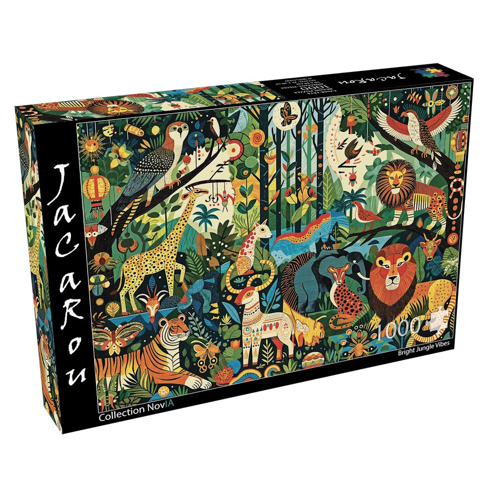 JaCaRou 1000 Piece Puzzle - Bright Jungle Vibes
