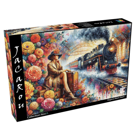 JaCaRou 1000 Piece Puzzle - Elegance Meets Steam