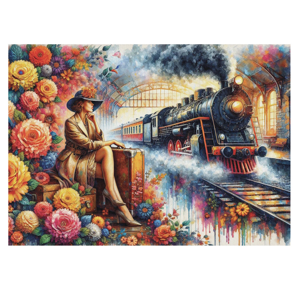 JaCaRou 1000 Piece Puzzle - Elegance Meets Steam