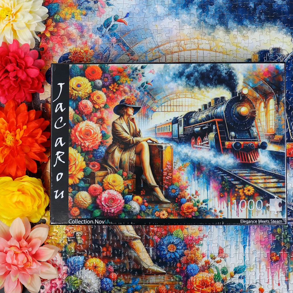 JaCaRou 1000 Piece Puzzle - Elegance Meets Steam