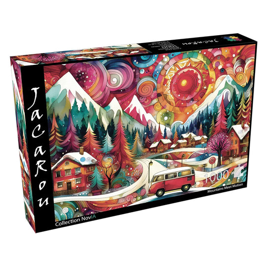 JaCaRou 1000 Piece Puzzle - Mountains Meet Motion