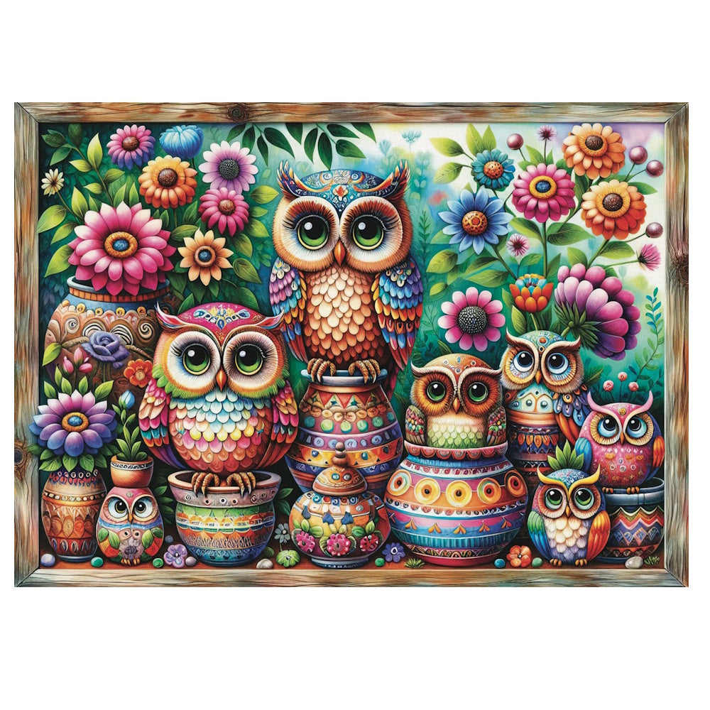 JaCaRou 1000 Piece Puzzle - Owl Together