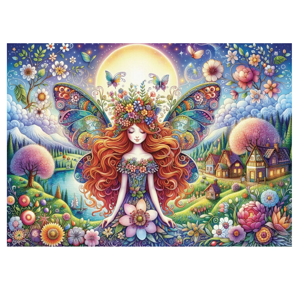 JaCaRou 1000 Piece Puzzle - Petals and Wings