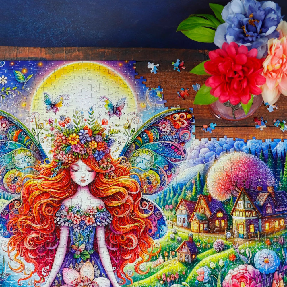 JaCaRou 1000 Piece Puzzle - Petals and Wings