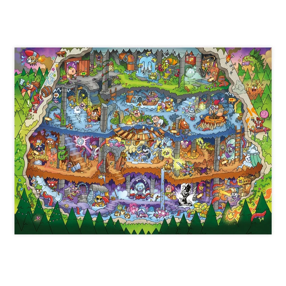 Jamie Smart’s Hero Slam 200 Piece Puzzle: Inside the Temple of the Cat Demon