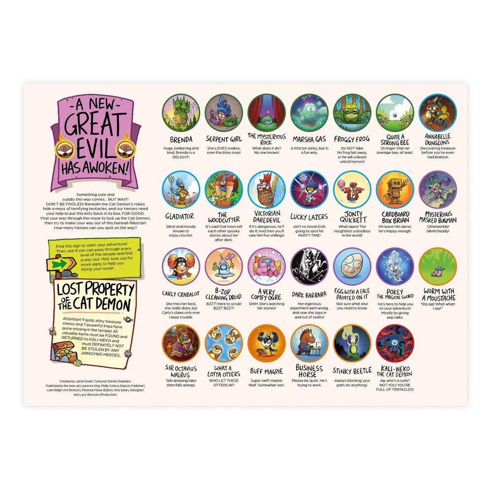Jamie Smart’s Hero Slam 200 Piece Puzzle: Inside the Temple of the Cat Demon