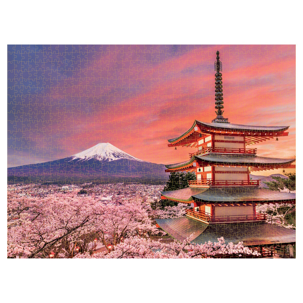 Japan's Mount Fuji in Springtime 1000 Piece Puzzle