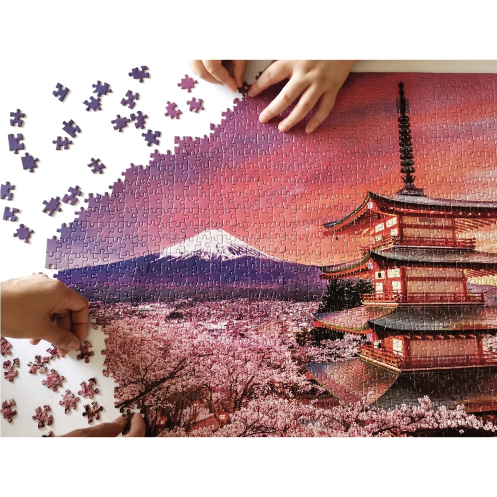 Japan's Mount Fuji in Springtime 1000 Piece Puzzle