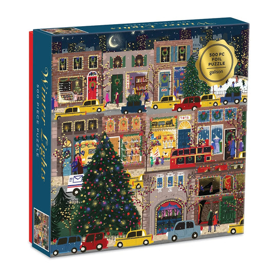 Galison 500 Piece Puzzle - Joy Laforme Winter Lights (Damaged Box)