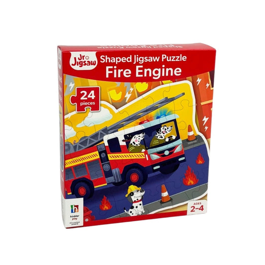 Jr Jigsaw 24 Piece Shaped Jigsaw Puzzle - Fire Engine