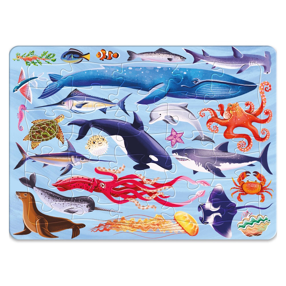 Jr Jigsaw 3 in 1 Frame Tray Puzzles - Animals