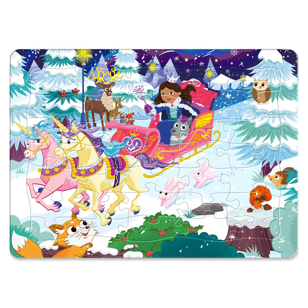 Jr Jigsaw 3 in 1 Frame Tray Puzzles - Fairytales