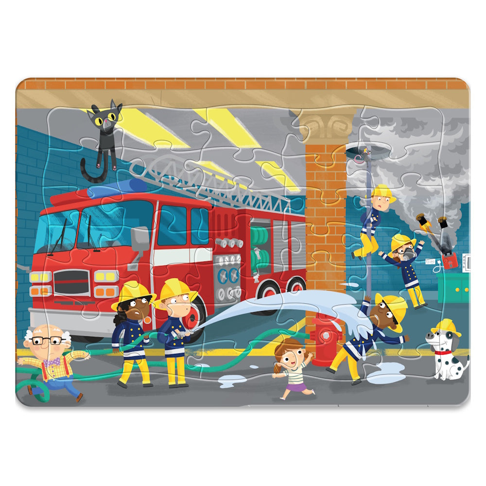 Jr Jigsaw 3 in 1 Frame Tray Puzzles - Vehicles