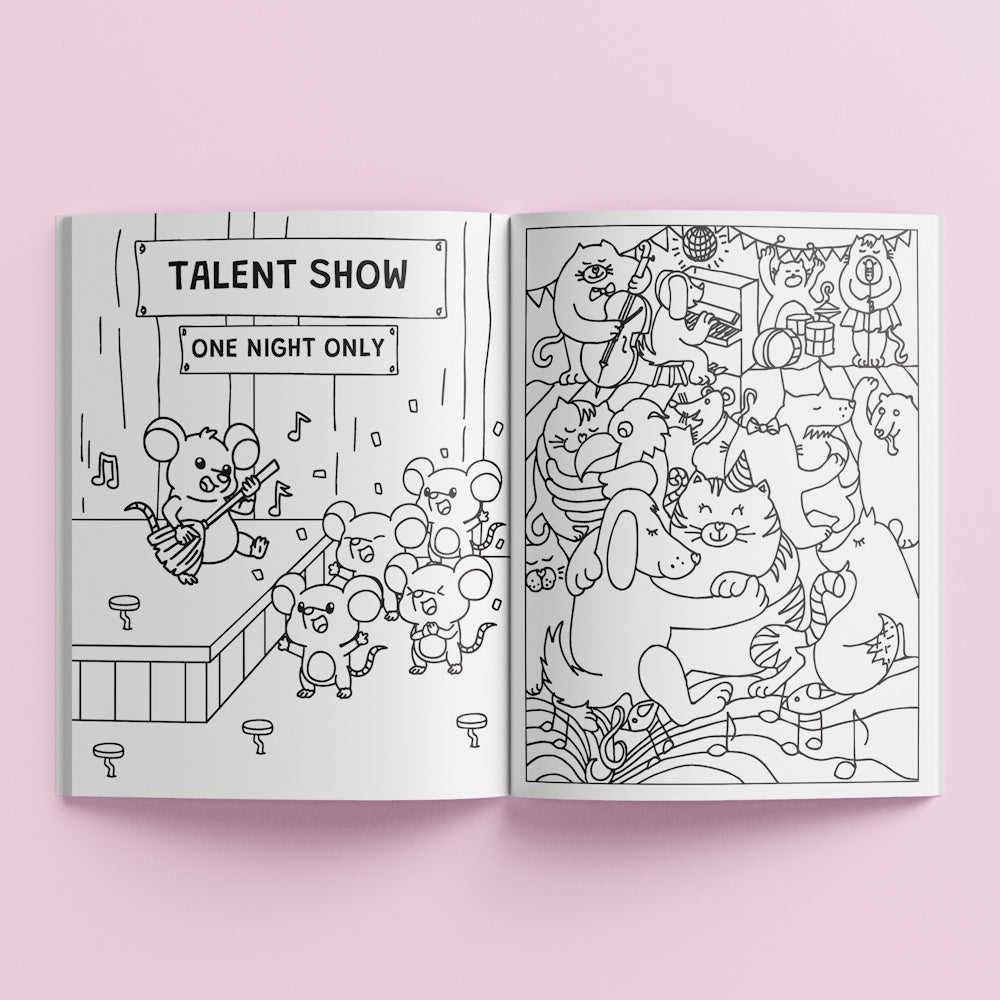 Kaleidoscope Colouring with Holographic Stickers - Pets Unleashed