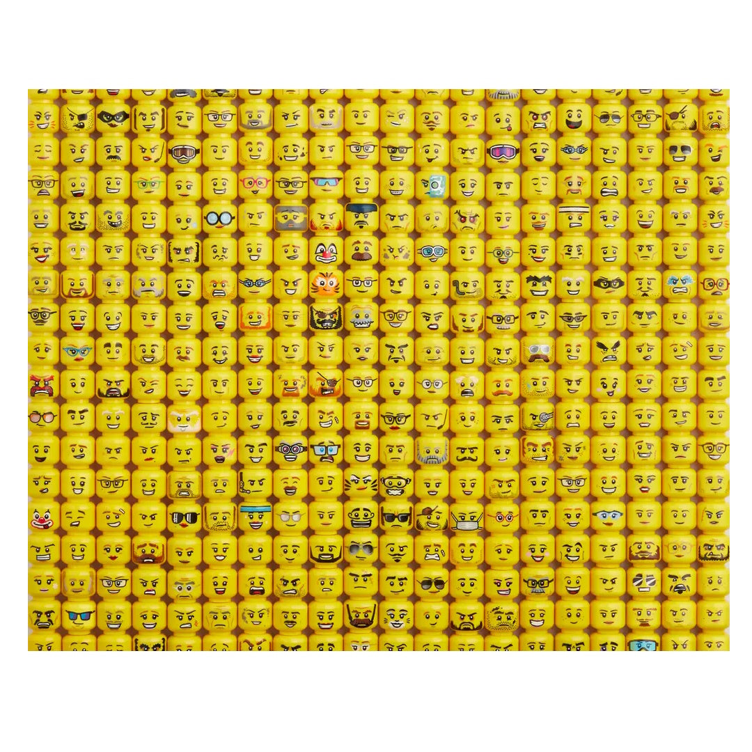 LEGO Minifigure Faces 1000 Piece Puzzle