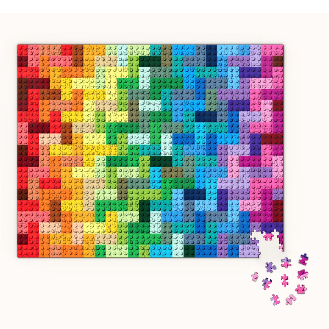 LEGO Rainbow Bricks 1000 Piece Puzzle