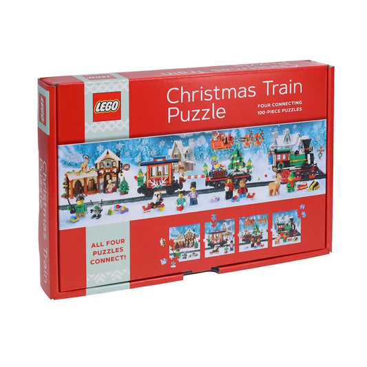 LEGO Christmas Train 4 Connecting 100 Piece Puzzles