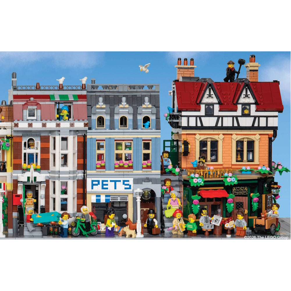 LEGO Main Street Puzzle - Four Connecting 125 Piece Puzzles