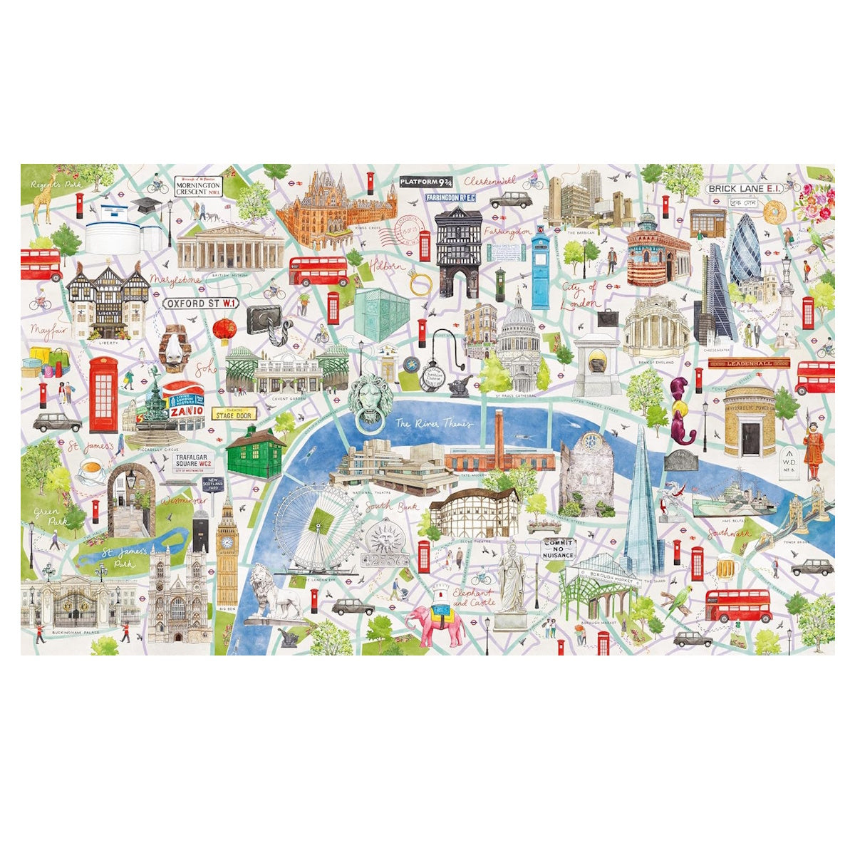 London: A Puzzle for Curious Wanderers 1000 Pieces