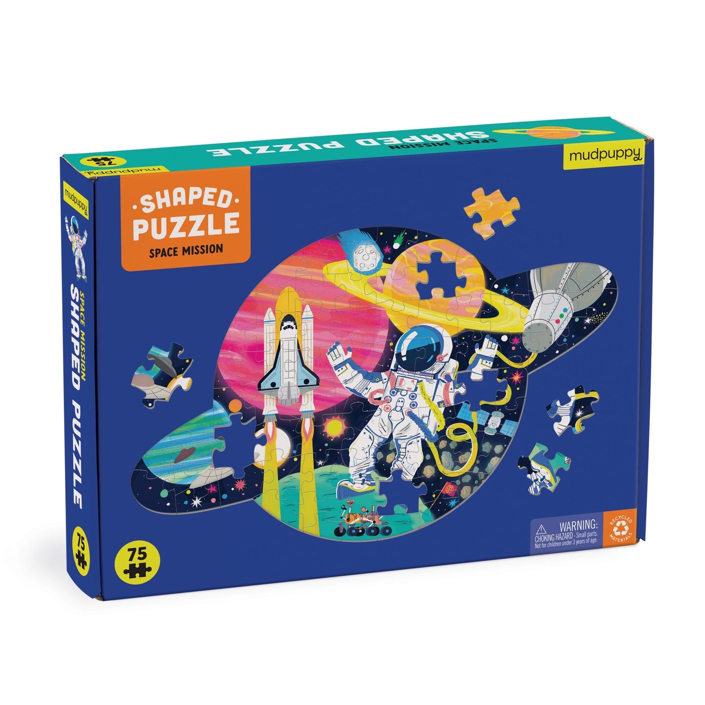 Space Mission 75 Piece Shaped Scene Puzzle