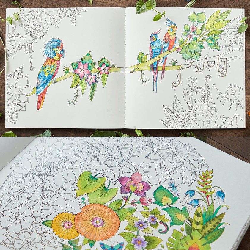 Magical Jungle: An Inky Expedition & Colouring Book