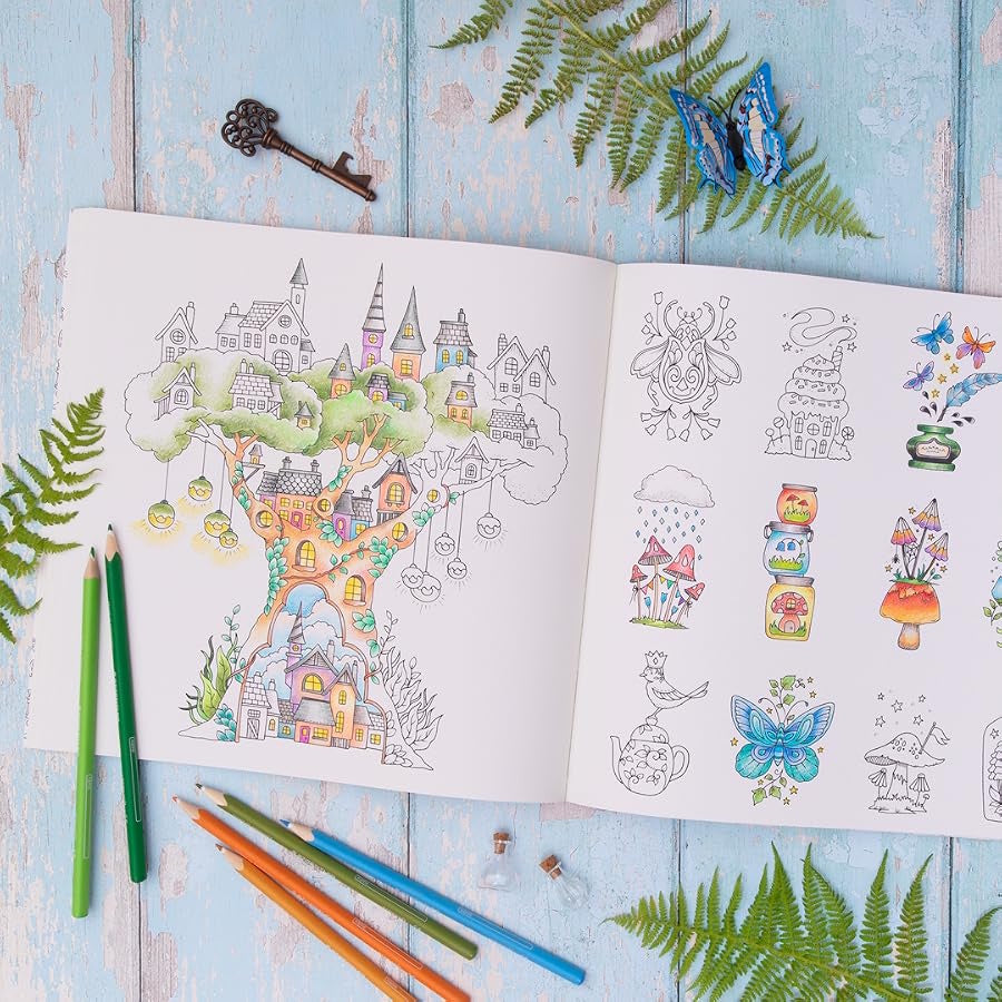 Magical Worlds: An Enchanted Colouring Adventure