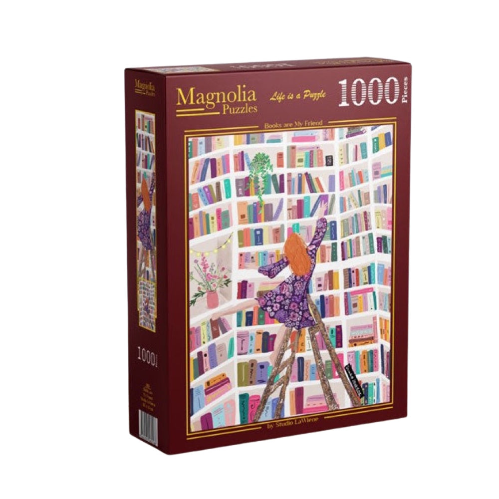 Magnolia 1000 Piece Puzzle - Books are my Friend