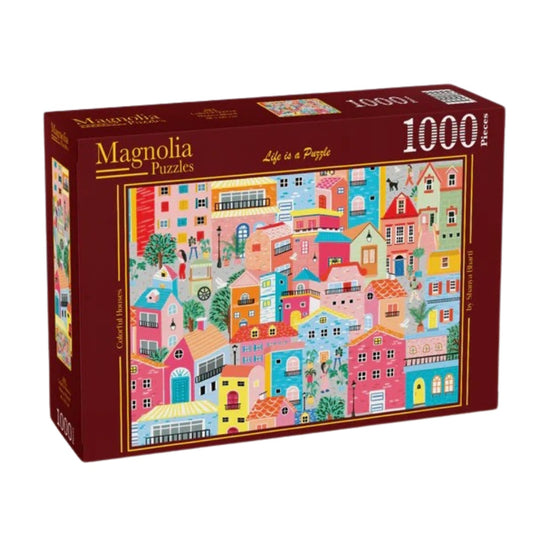 Magnolia 1000 Piece Puzzle - Colourful Houses