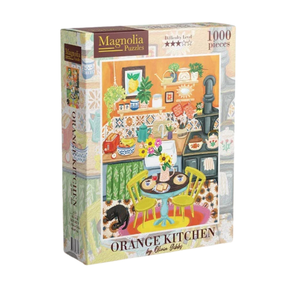 Magnolia 1000 Piece Puzzle - Olivia Gibbs Orange Kitchen