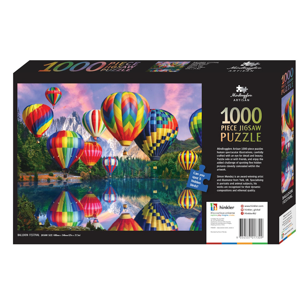 Mindbogglers Artisan 1000 Piece Puzzle - Balloon Festival