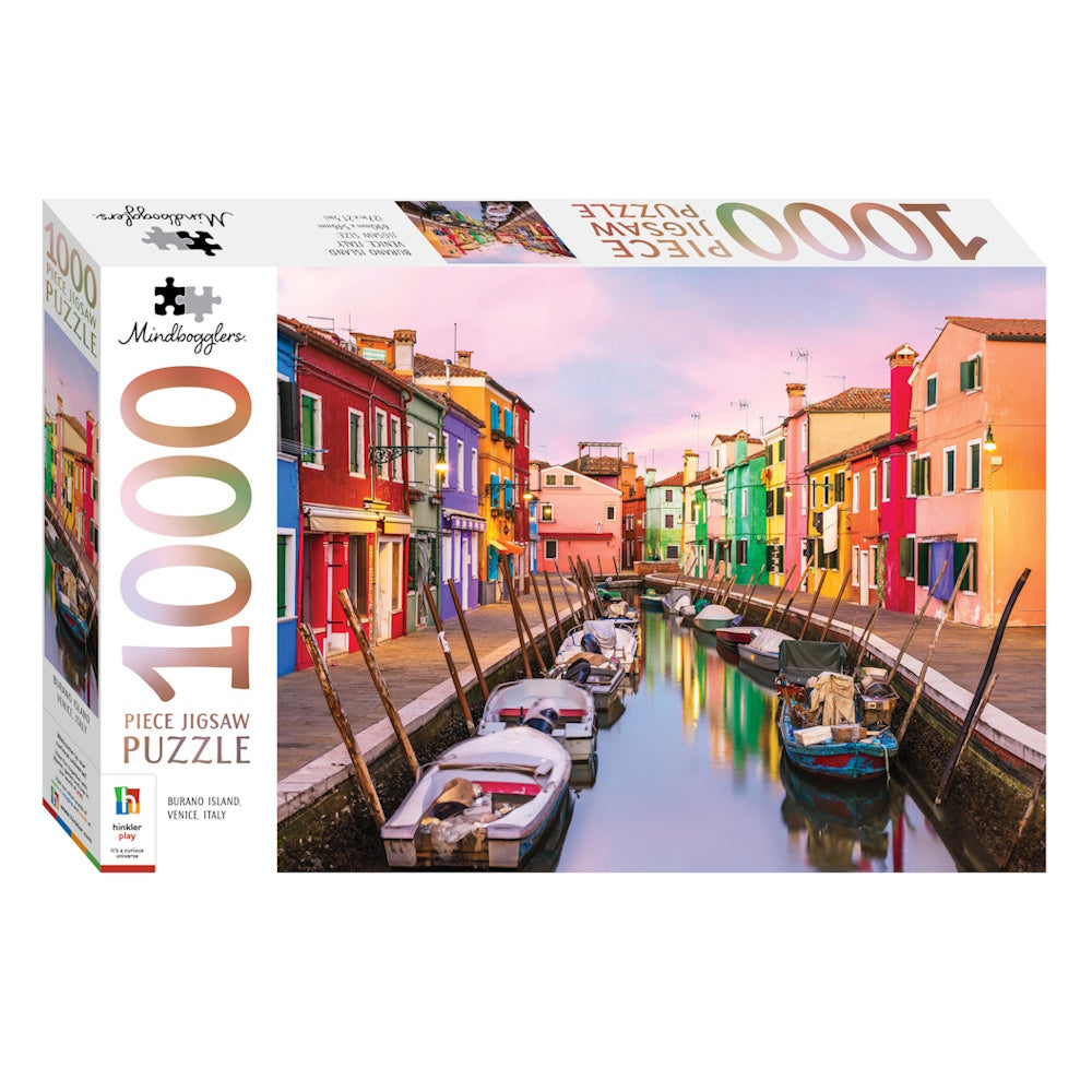 Mindbogglers 1000 Piece Puzzle - Burano Island Venice, Italy