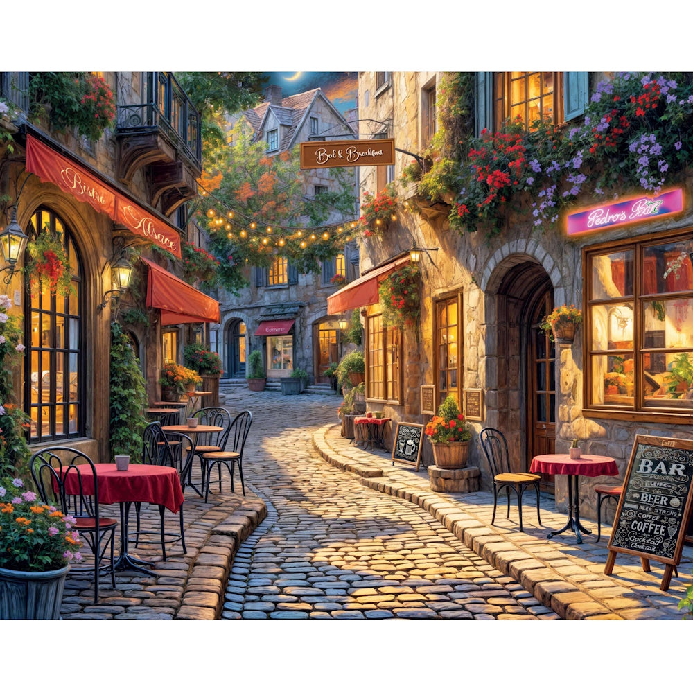 Mindbogglers Artisan 1000 Piece Puzzle - Cafe Nights