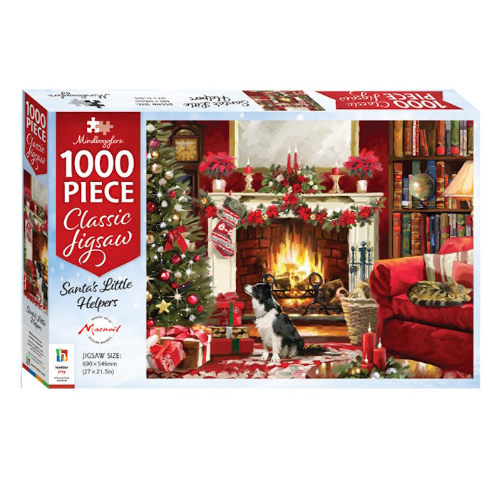 Mindbogglers 1000 Piece Christmas Puzzle - Santa's Little Helpers
