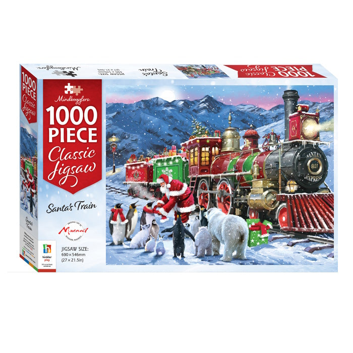 Mindbogglers 1000 Piece Christmas Puzzle - Santa's Train