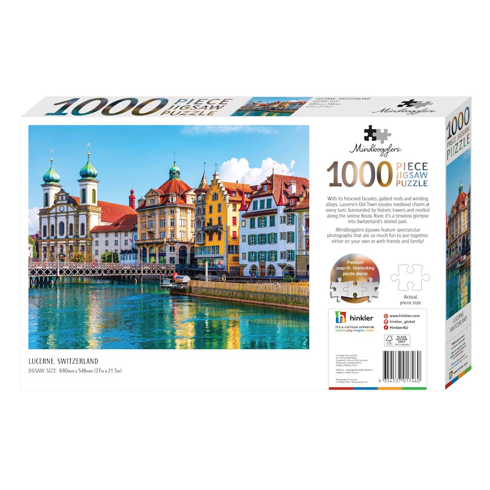 Mindbogglers 1000 Piece Puzzle - Lucerne, Switzerland