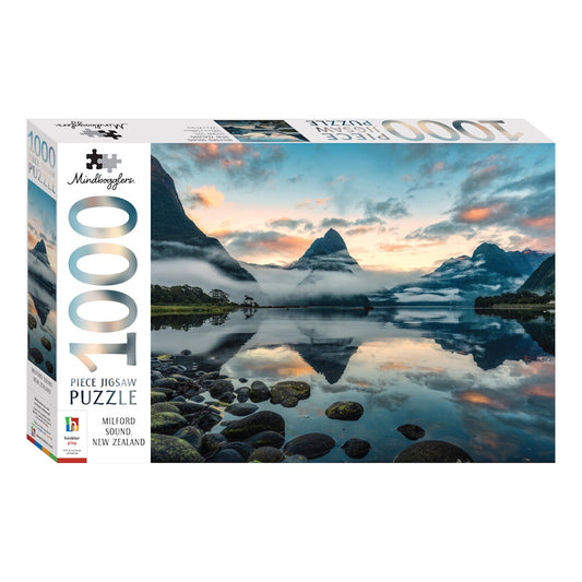 Mindbogglers 1000 Piece Puzzle - Milford Sound, New Zealand