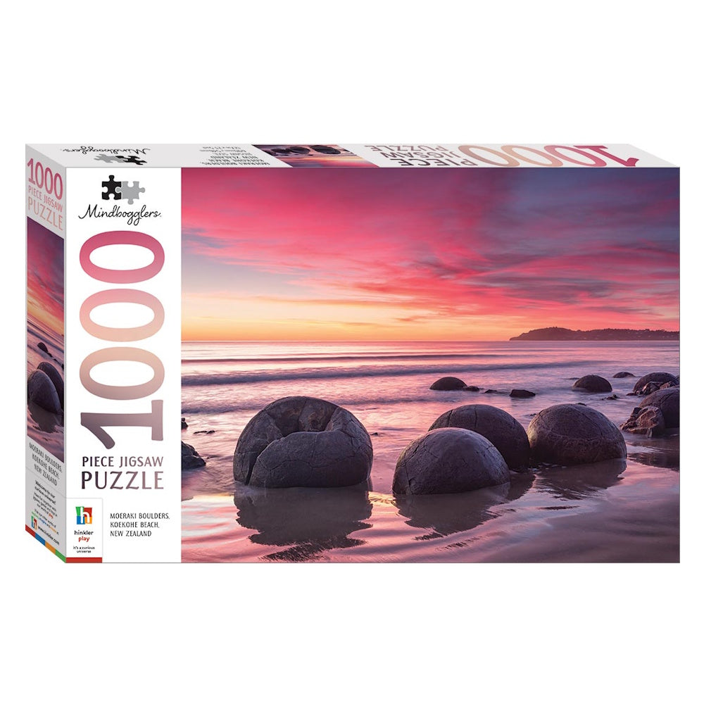 Mindbogglers 1000 Piece Puzzle - Moeraki Boulders, Koekohe Beach