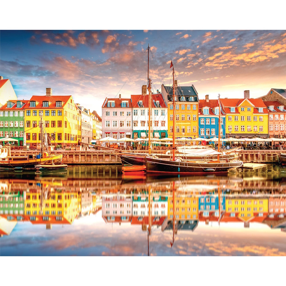 Mindbogglers 1000 Piece Puzzle - Nyhavn Copenhagen, Denmark