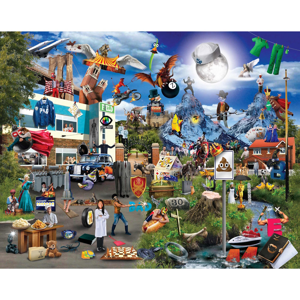 Mindbogglers 1000 Piece Puzzle - Puntastic TV Shows