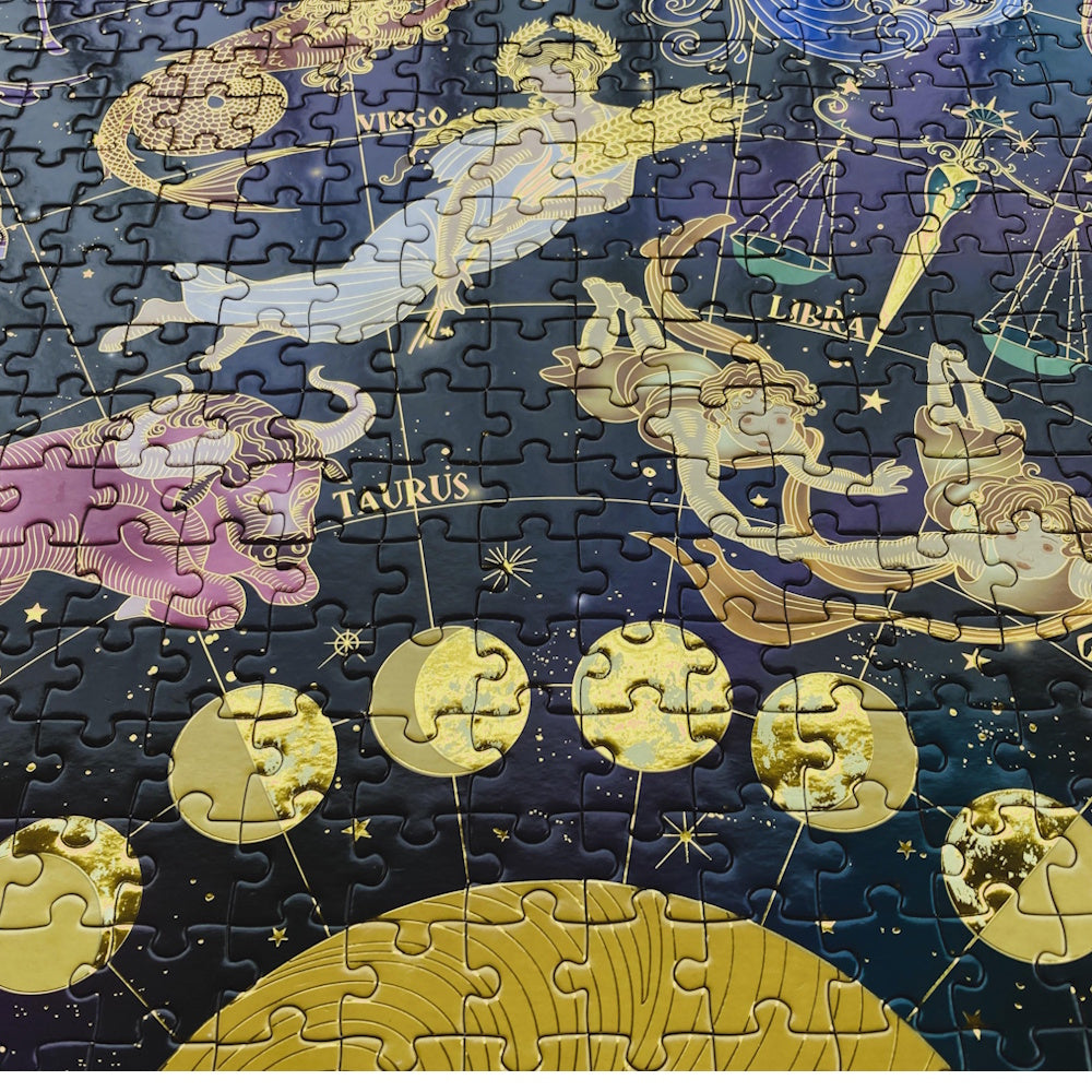 Mindbogglers Gold 1500 Piece Puzzle - Zodiac Signs