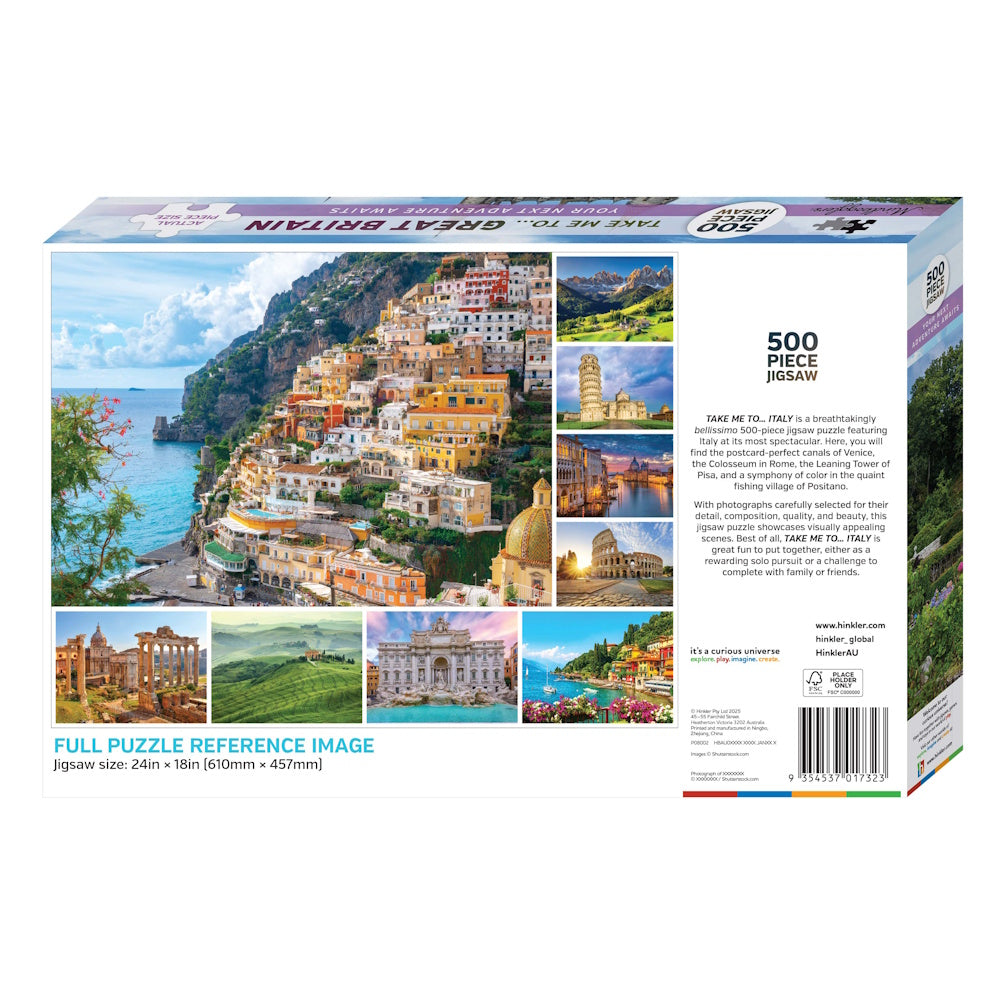 Mindbogglers 500 Piece Puzzle - Take Me to Italy