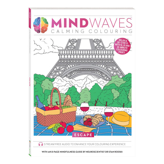 Mindwaves Calming Colouring Book - Escape
