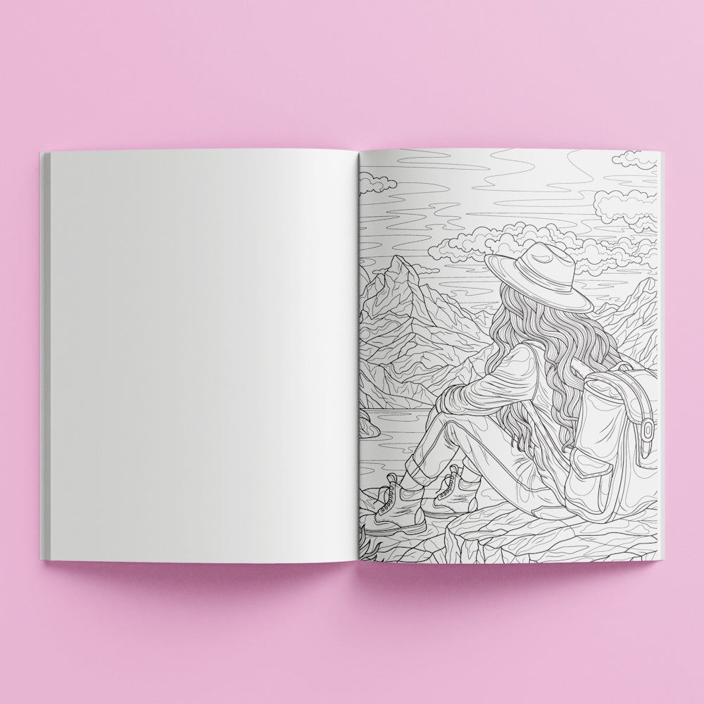 Mindwaves Calming Colouring Book - Escape
