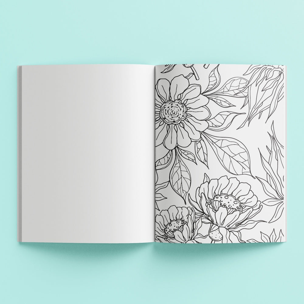 Mindwaves Calming Colouring Book - Nature's Wonder